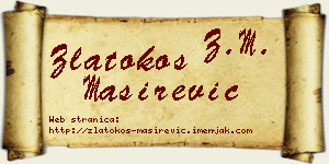 Zlatokos Maširević vizit kartica